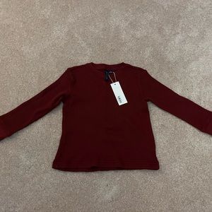 New with tags, Janie & Jack waffle knit long sleeve shirt size 3T